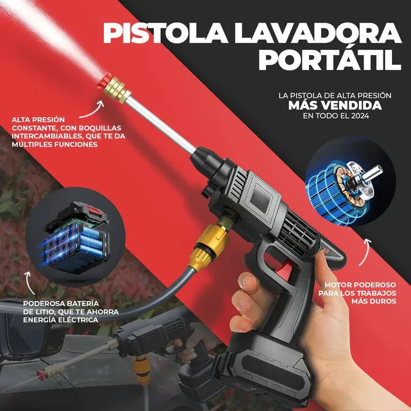 HydroJet Pro Hidrolavadora Portátil - 1 Batería Adicional de REGALO