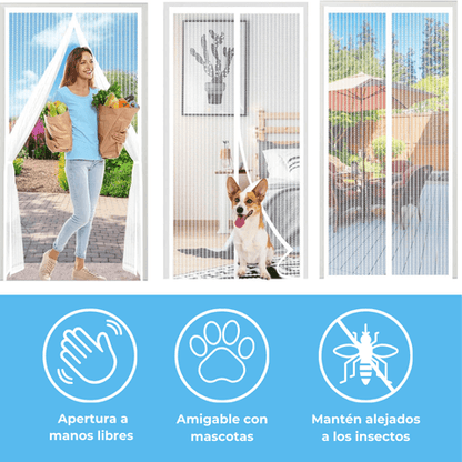 MAGIC MESH® Malla Mosquitera Magnética 2x1