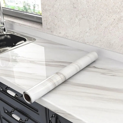 Papel Vinilo Autoadhesivo de Mármol Blanco