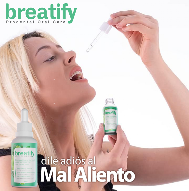 BREATIFY 💧Gotas Naturales para el Mal Aliento 🍃  / Libre de azúcar y Gluten