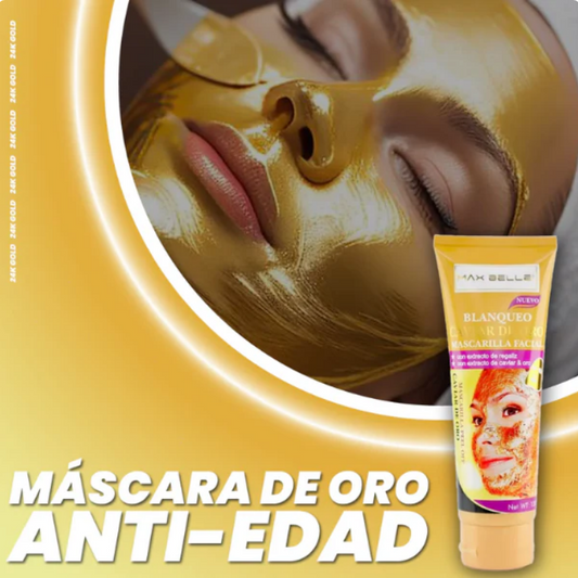 Mascarilla Facial de ORO 24K Anti-Edad