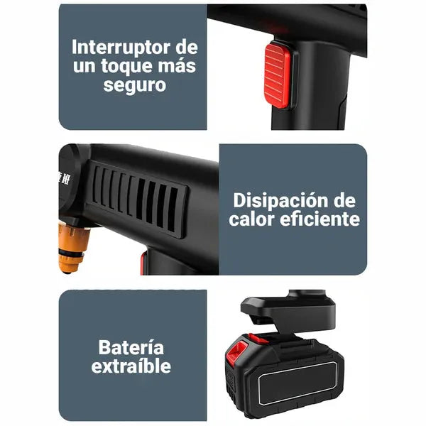 HydroJet Pro Hidrolavadora Portátil - 1 Batería Adicional de REGALO